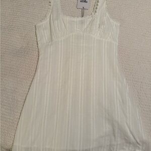 Princess Polly White Lace Trim mini Dress